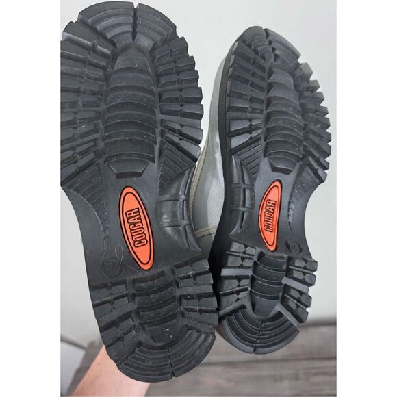 Cougar Cruiser Retro Metallic Silver Lug Boot Size 7.5 - Picture 6 of 11